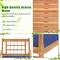 3-Piece Outdoor Furniture Set with Natural Wood Finish and Cushioned Chairs Included Coffee Table